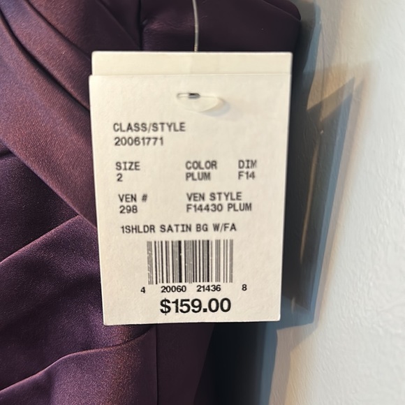 David’s bridal size 2 plum dress - Picture 4 of 4